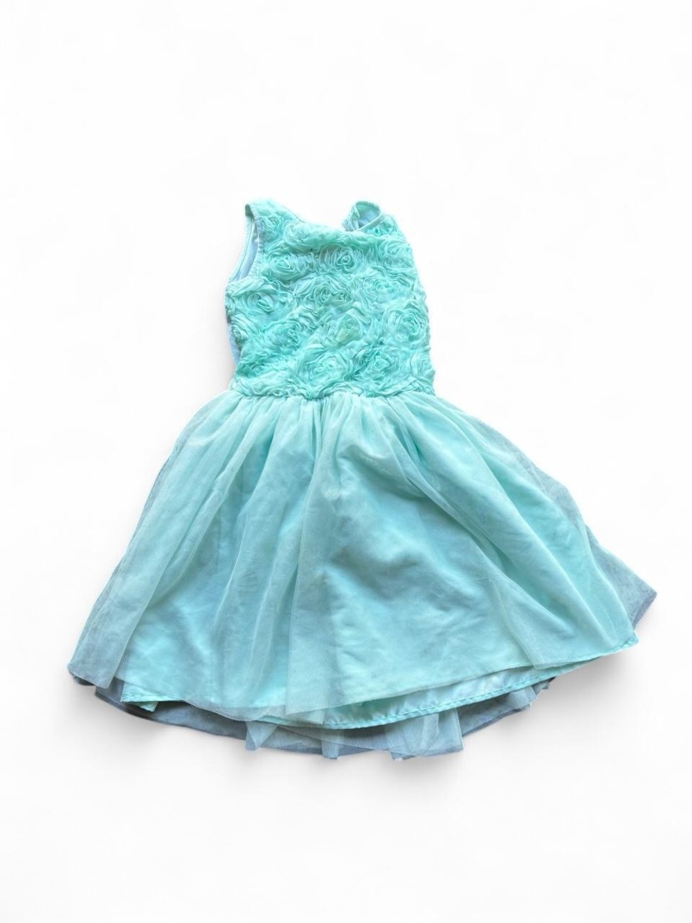 ✨Place baby blue dress with ruffles and lace details. Size: L✨